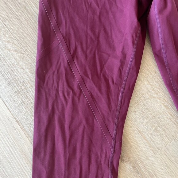 Good American Bonded Leggings Wine Active Workout Maroon Size 4 XL - Picture 6 of 14